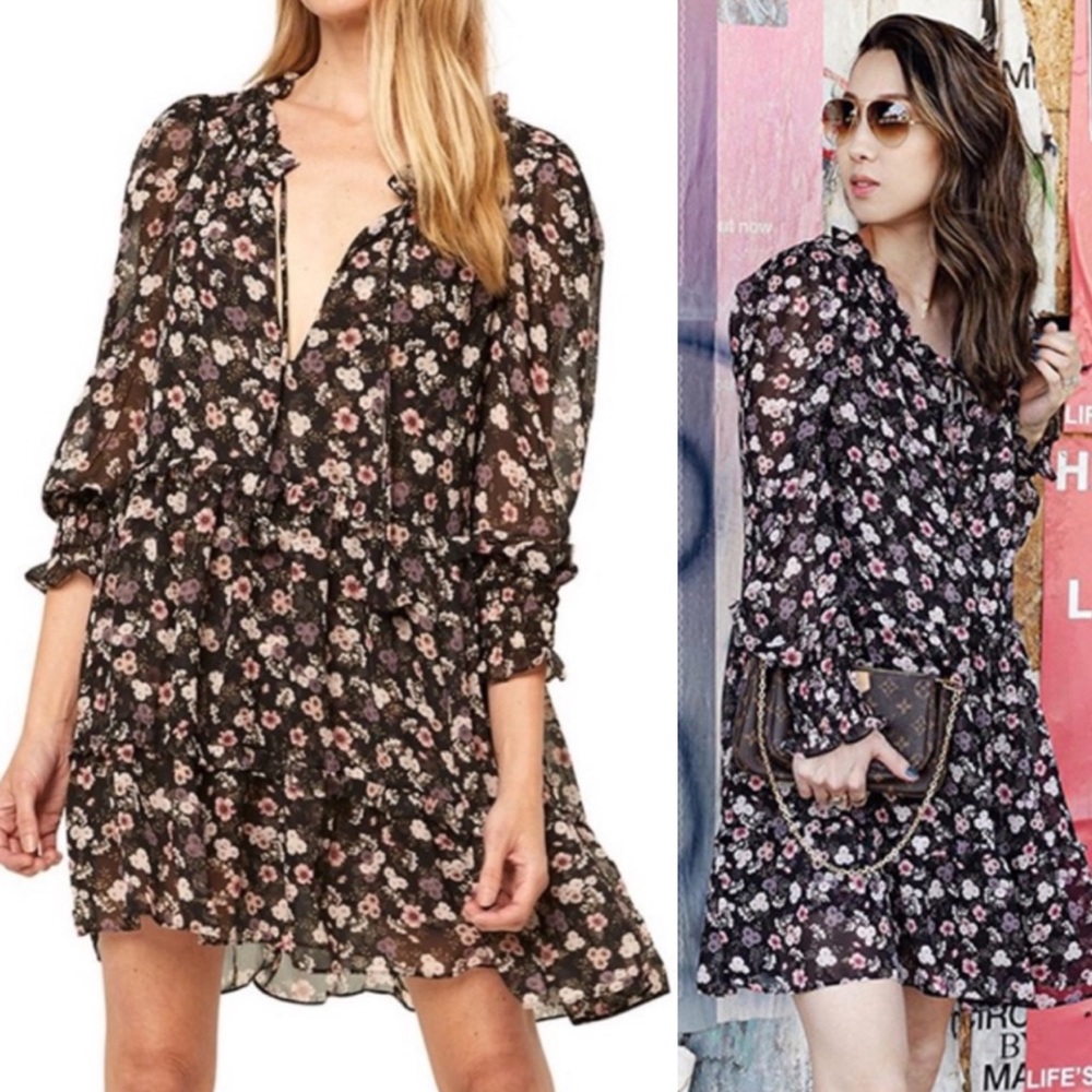 Misa Los Angeles Corinna Dress Floral Print Size M